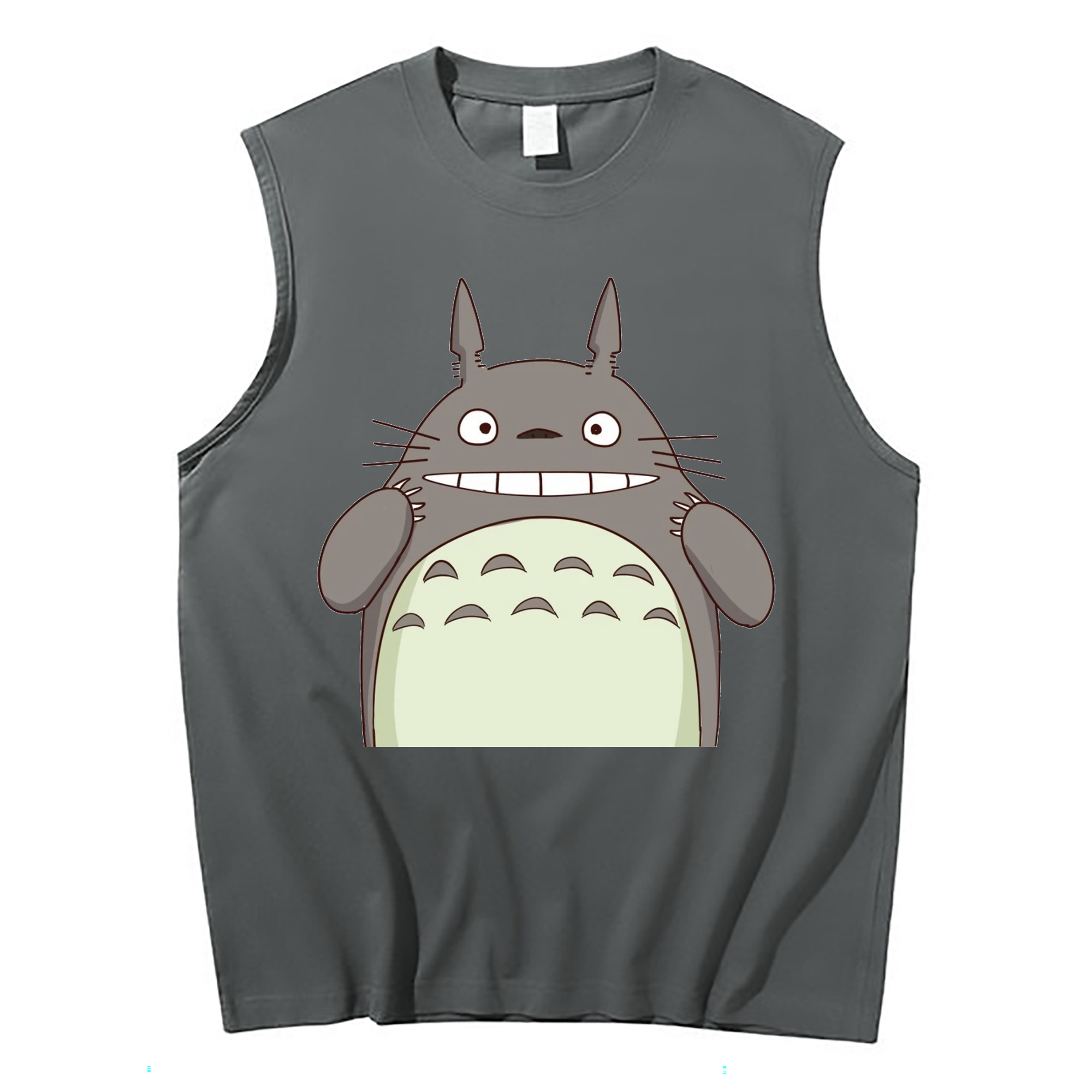 （画像用） となりのトトロ 草壁メイ 草壁サツキ My Neighbor Totoro Satsuki Kusakabe Mei Kusakabe コットン100％タンクトップ（フロントプリント）